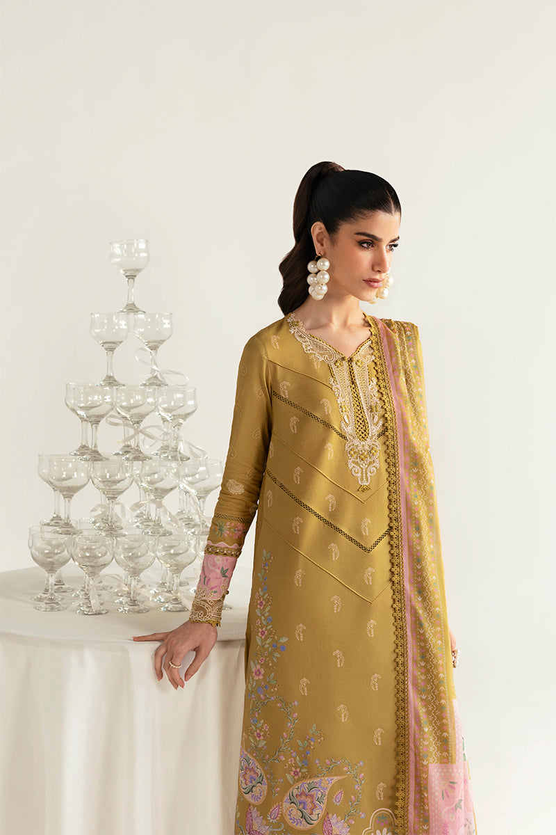 Qalamkar QPrints Unstitched Printed Lawn 3Pc Suit PQ-05A SIAN