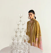 Qalamkar QPrints Unstitched Printed Lawn 3Pc Suit PQ-05A SIAN