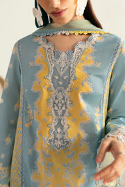 Qalamkar QPrints Unstitched Printed Lawn 3Pc Suit PQ-06A ELVA