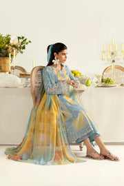 Qalamkar QPrints Unstitched Printed Lawn 3Pc Suit PQ-06A ELVA
