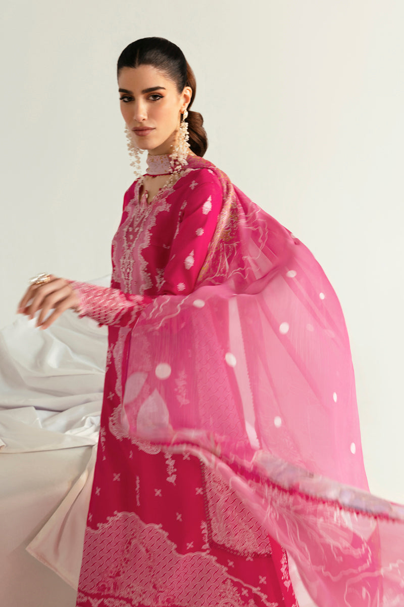 Qalamkar QPrints Unstitched Printed Lawn 3Pc Suit PQ-06B VEDA