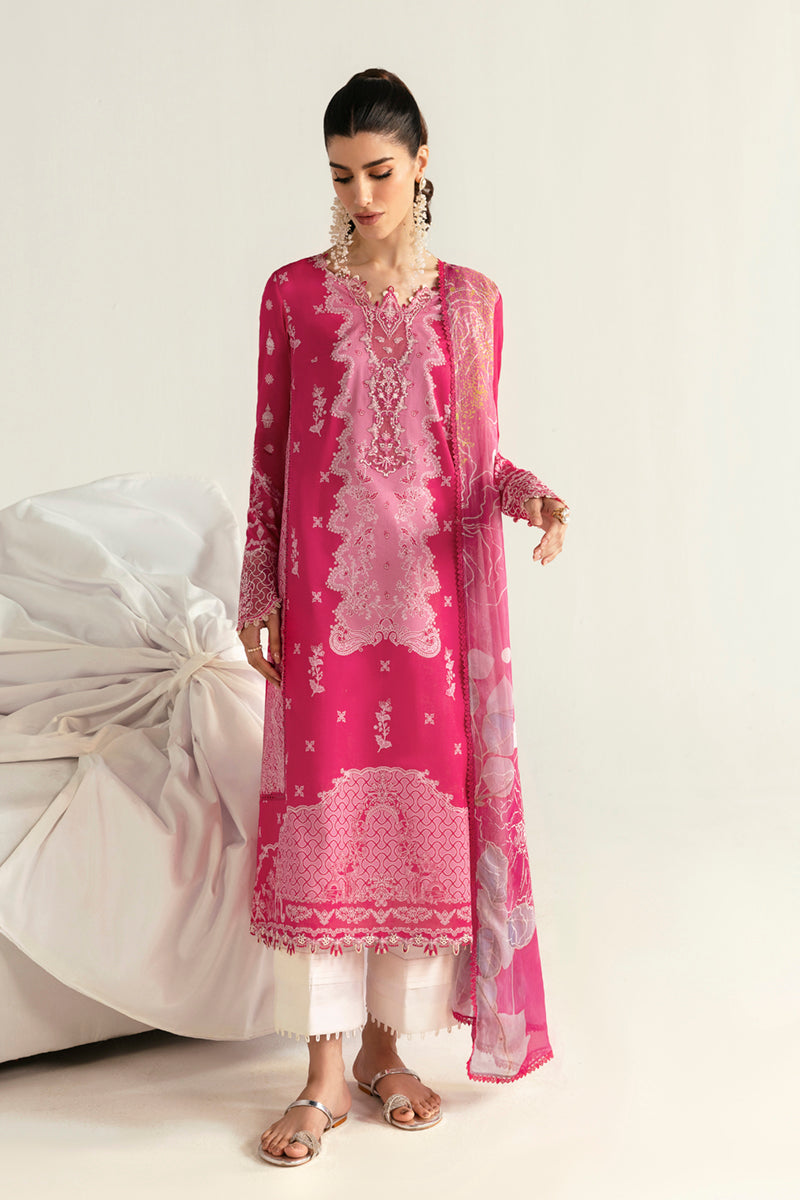 Qalamkar QPrints Unstitched Printed Lawn 3Pc Suit PQ-06B VEDA