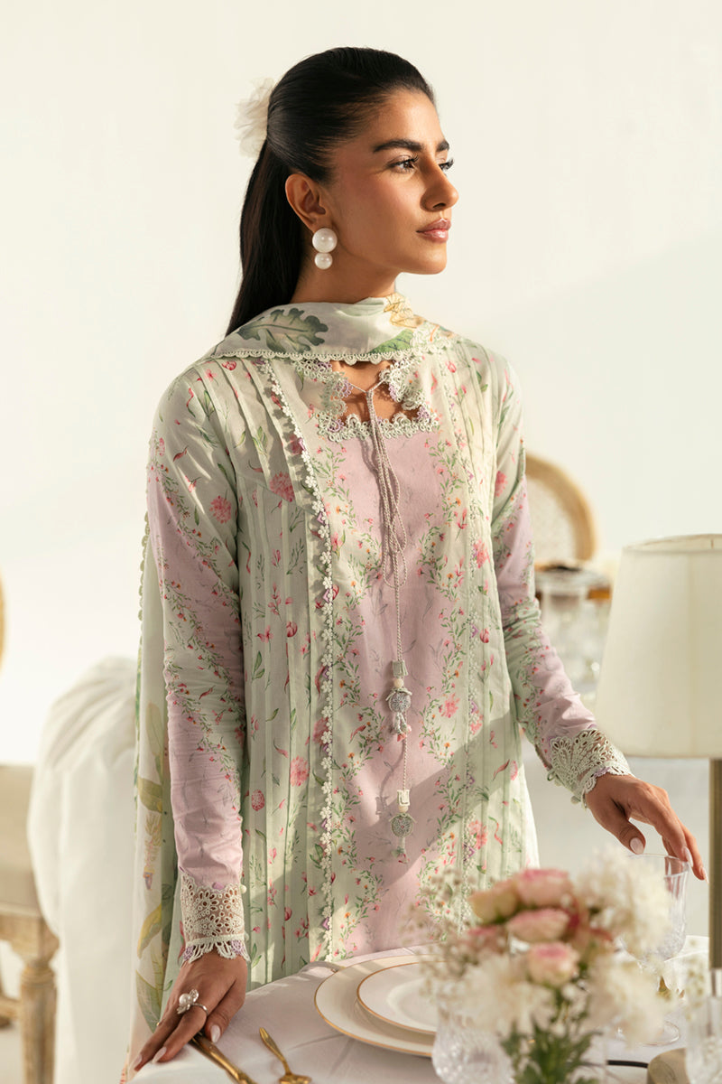 Qalamkar QPrints Unstitched Printed Lawn 3Pc Suit PQ-07A LIRA