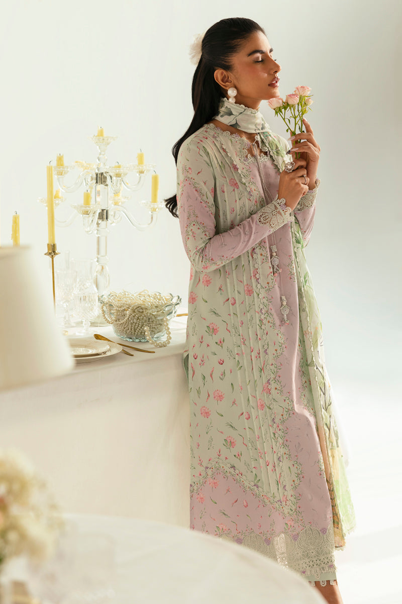Qalamkar QPrints Unstitched Printed Lawn 3Pc Suit PQ-07A LIRA
