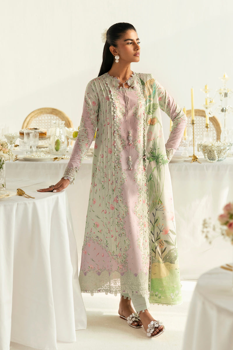 Qalamkar QPrints Unstitched Printed Lawn 3Pc Suit PQ-07A LIRA