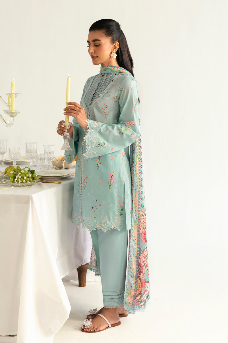 Qalamkar QPrints Unstitched Printed Lawn 3Pc Suit PQ-08B RENA