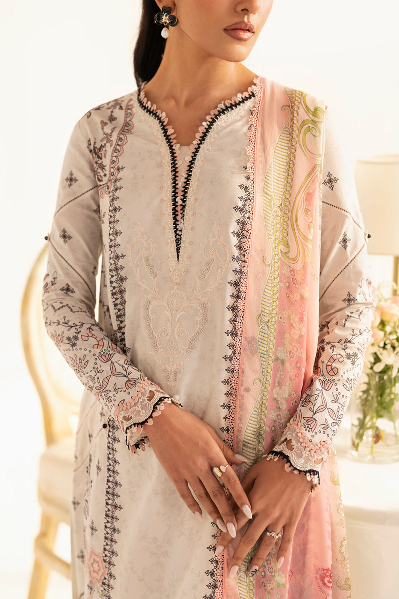 Qalamkar QPrints Unstitched Printed Lawn 3Pc Suit PQ-09A LYRA