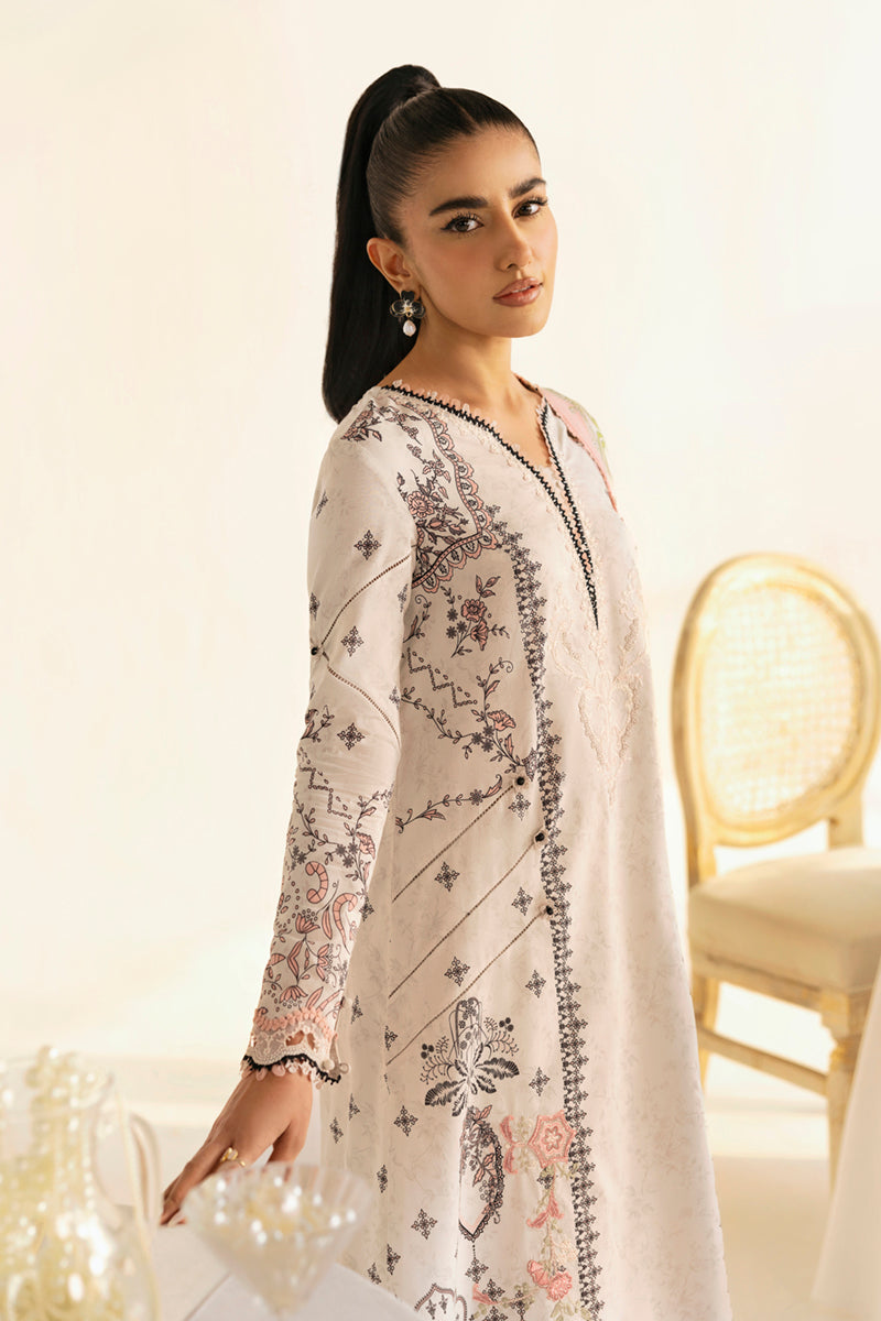 Qalamkar QPrints Unstitched Printed Lawn 3Pc Suit PQ-09A LYRA