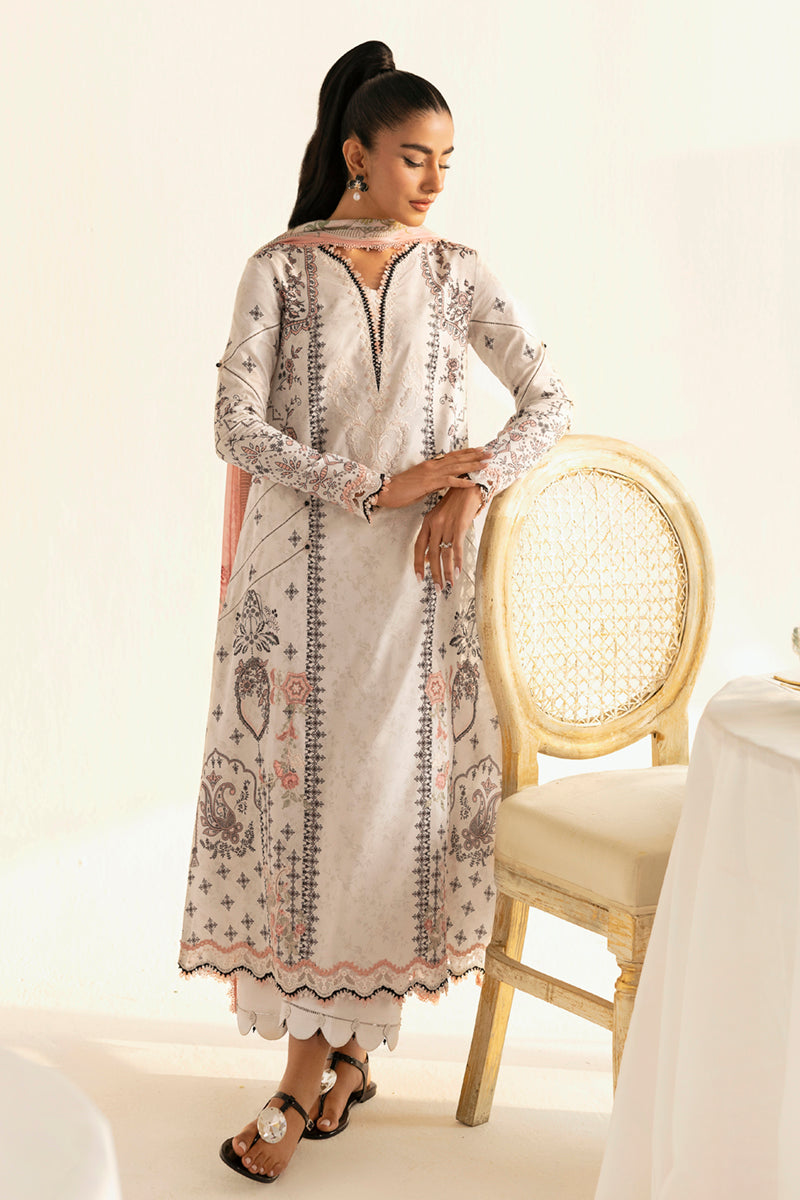 Qalamkar QPrints Unstitched Printed Lawn 3Pc Suit PQ-09A LYRA