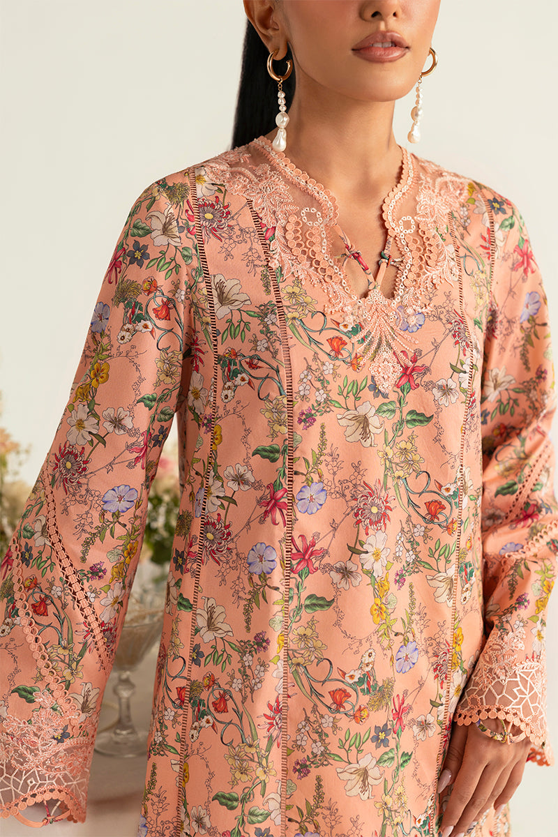Qalamkar QPrints Unstitched Printed Lawn 3Pc Suit PQ-10B MAIRA