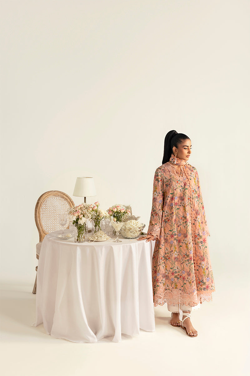 Qalamkar QPrints Unstitched Printed Lawn 3Pc Suit PQ-10B MAIRA