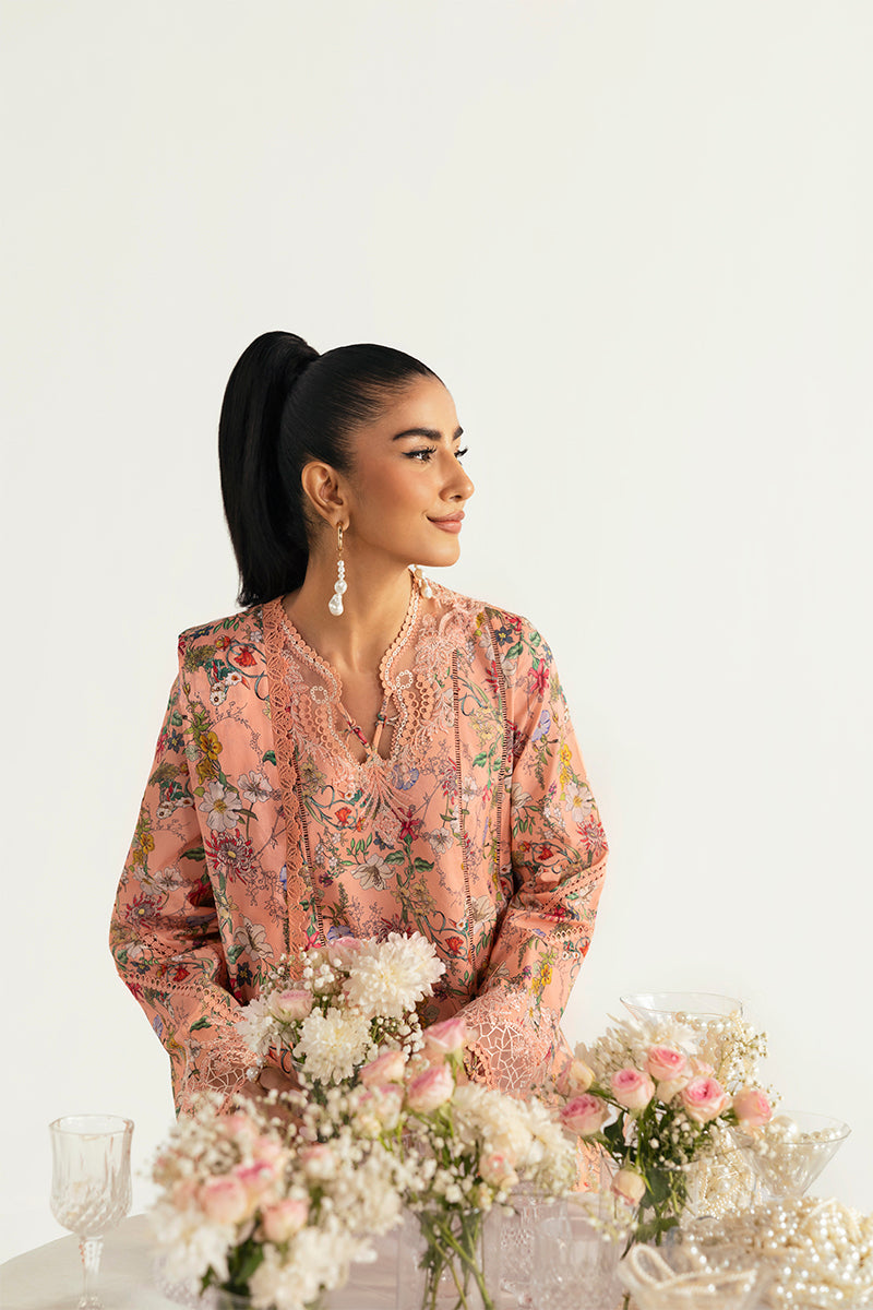 Qalamkar QPrints Unstitched Printed Lawn 3Pc Suit PQ-10B MAIRA