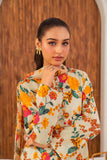 Feathers Frilly Flowers Unstitched Digital Printed Lawn 3Pc Suit PRIZON-FT712