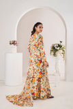 Feathers Frilly Flowers Unstitched Digital Printed Lawn 3Pc Suit PRIZON-FT712