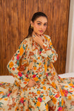 Feathers Frilly Flowers Unstitched Digital Printed Lawn 3Pc Suit PRIZON-FT712