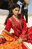 Gul Ahmed Chunri Embroidered Raw Silk Unstitched 3Pc Suit PRW-42007