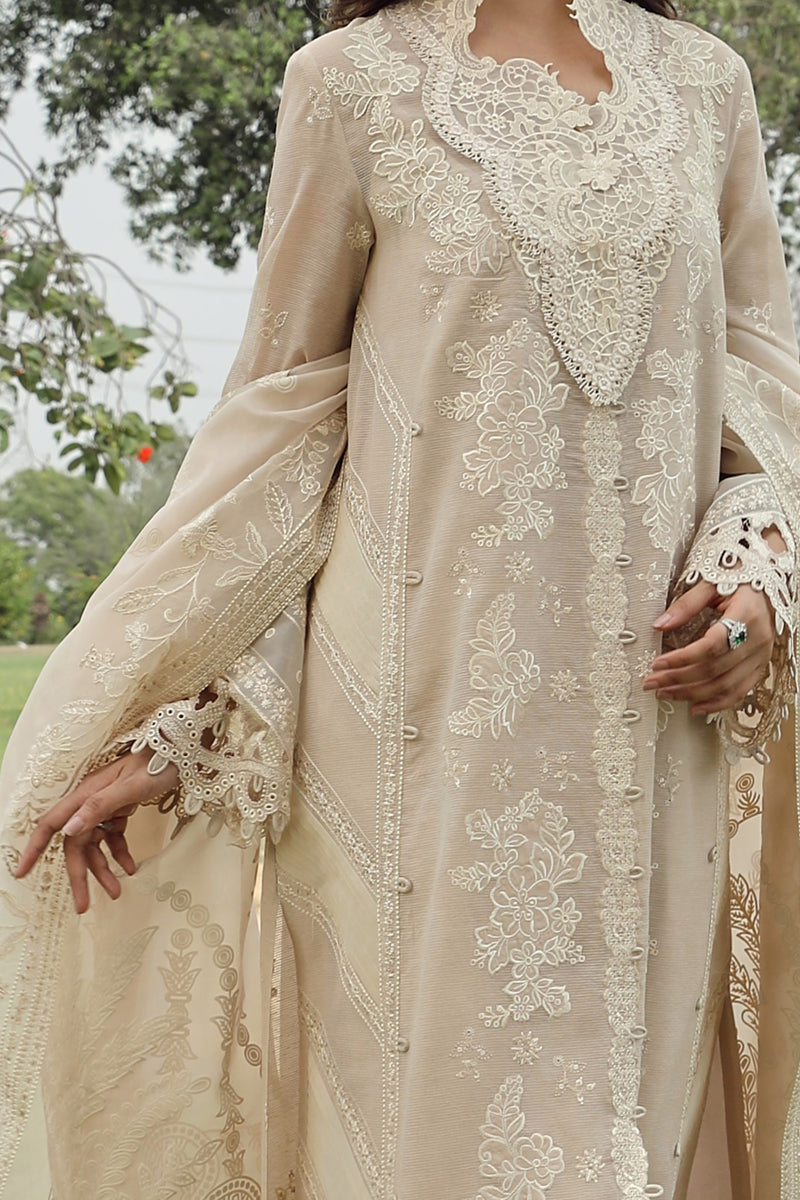 Qalamkar Festive Chikankari Lawn Unstitched 3Pc Suit PS-02 ERICA