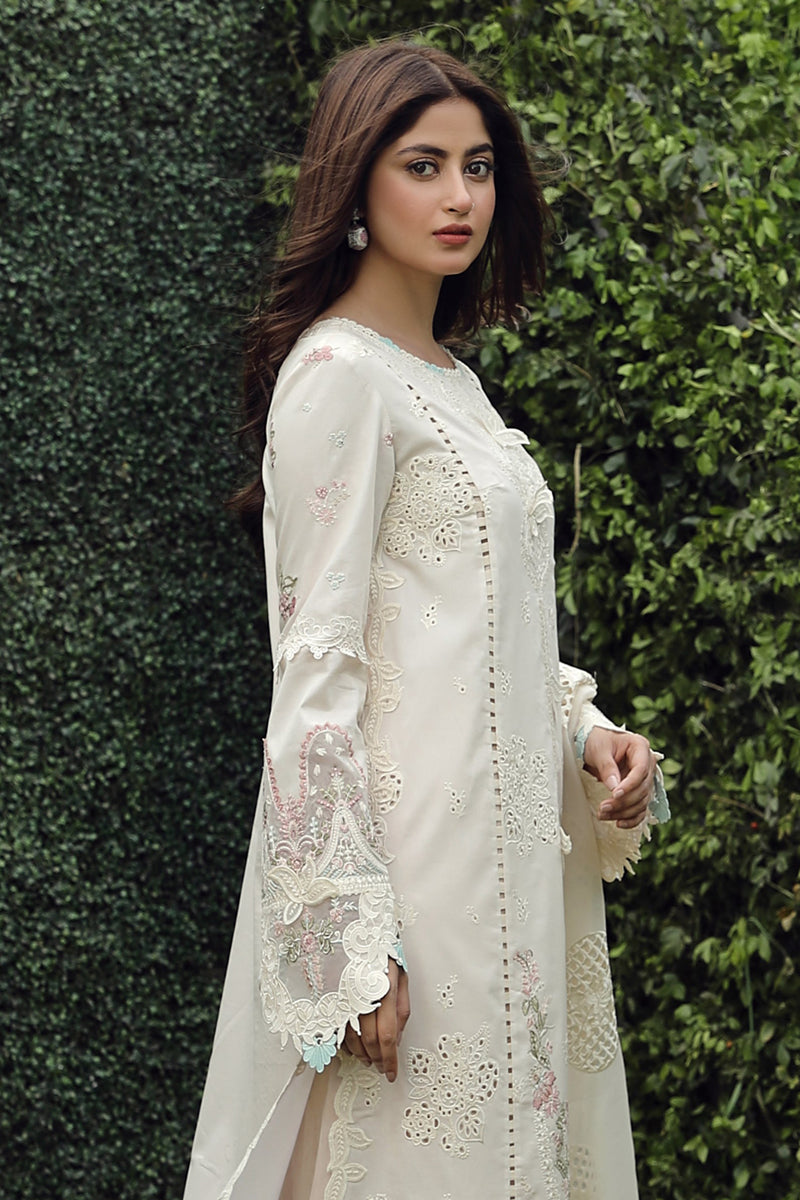 Qalamkar Festive Chikankari Lawn Unstitched 3Pc Suit PS-04 ZUHA