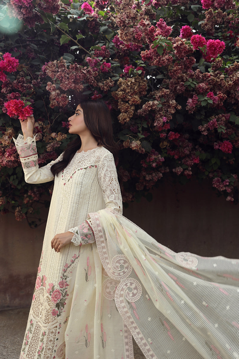 Qalamkar Festive Chikankari Lawn Unstitched 3Pc Suit PS-05 AMAAR