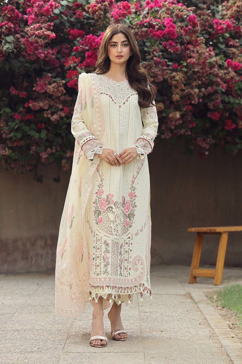 Qalamkar Festive Chikankari Lawn Unstitched 3Pc Suit PS-05 AMAAR