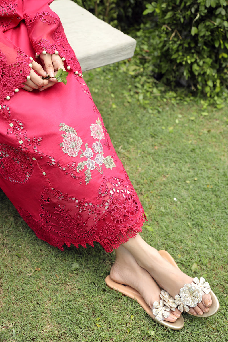 Qalamkar Festive Chikankari Lawn Unstitched 3Pc Suit PS-06 MALIHA