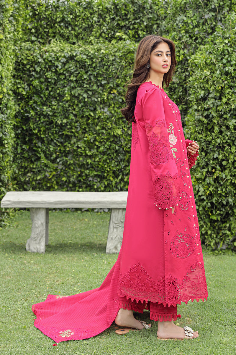 Qalamkar Festive Chikankari Lawn Unstitched 3Pc Suit PS-06 MALIHA