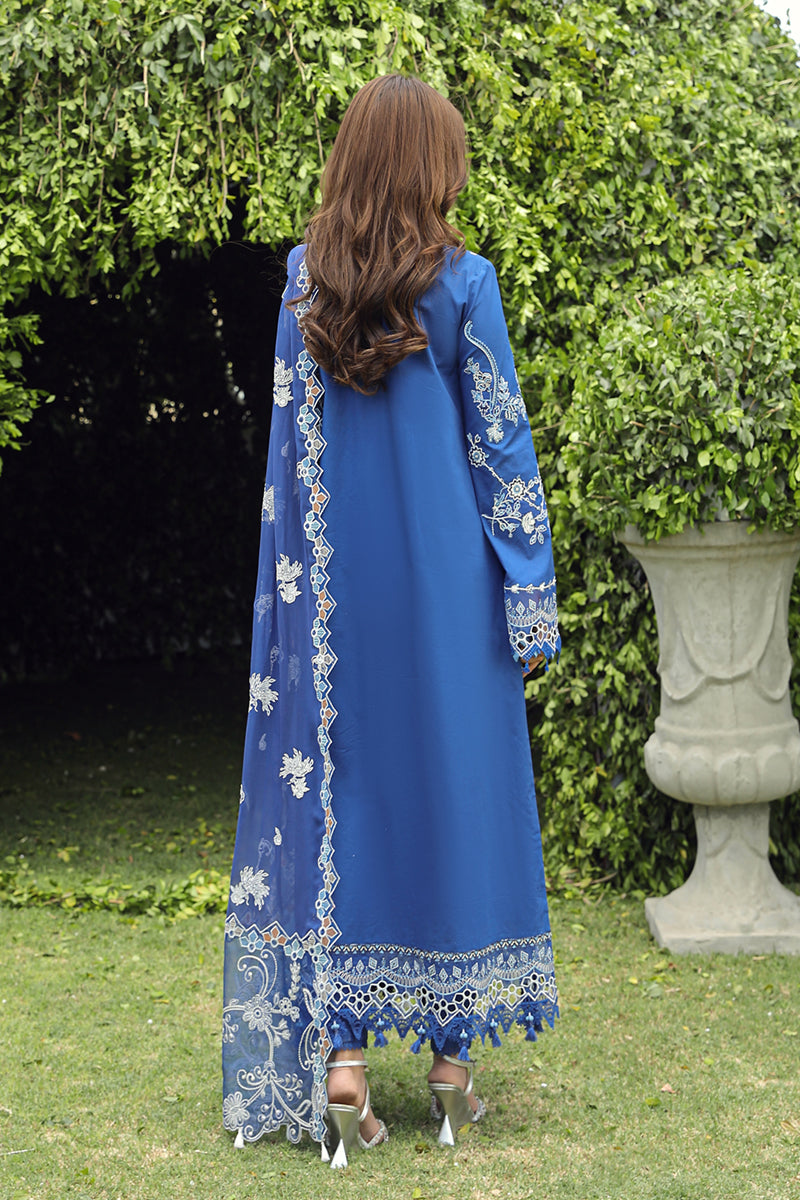 Qalamkar Festive Chikankari Lawn Unstitched 3Pc Suit PS-08 FARHEEN