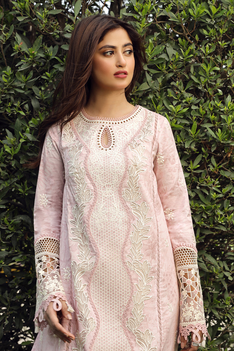 Qalamkar Festive Chikankari Lawn Unstitched 3Pc Suit PS-09 FARVA
