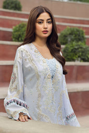 Qalamkar Festive Chikankari Lawn Unstitched 3Pc Suit PS-10 ZAIB