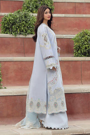 Qalamkar Festive Chikankari Lawn Unstitched 3Pc Suit PS-10 ZAIB