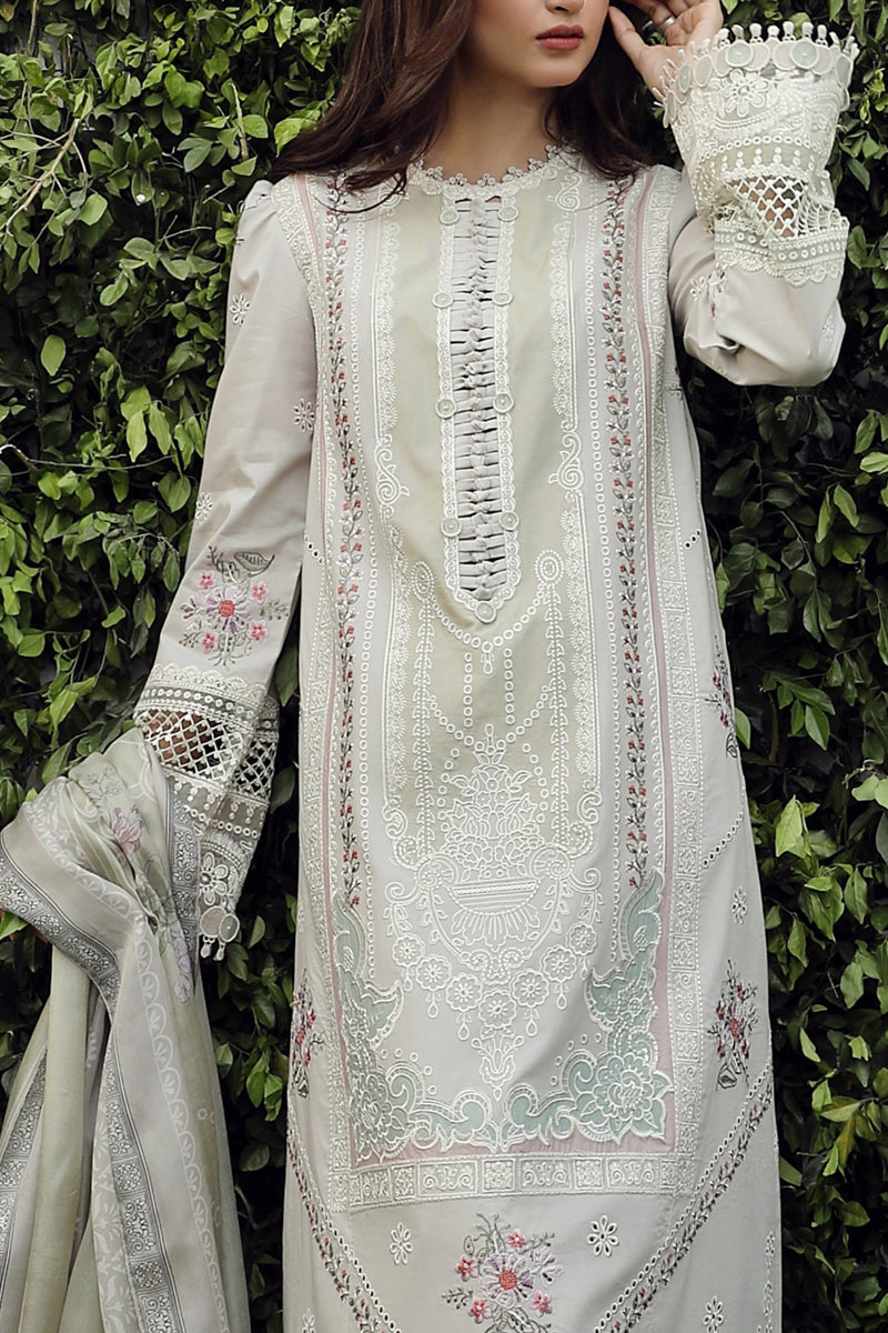 Qalamkar Festive Chikankari Lawn Unstitched 3Pc Suit PS-11 RINNAH