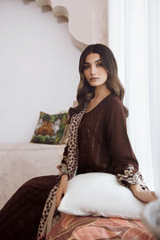 Charizma Poshima Embroidered Leather Unstitched 3Pc Suit PS3-01
