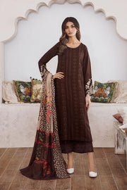 Charizma Poshima Embroidered Leather Unstitched 3Pc Suit PS3-01
