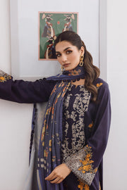 Charizma Poshima Embroidered Leather Unstitched 3Pc Suit PS3-02