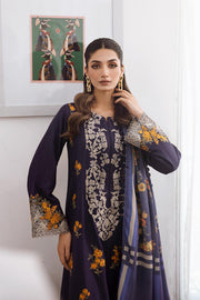 Charizma Poshima Embroidered Leather Unstitched 3Pc Suit PS3-02