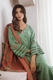 Charizma Poshima Embroidered Leather Unstitched 3Pc Suit PS3-03