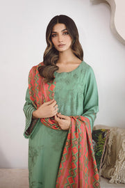 Charizma Poshima Embroidered Leather Unstitched 3Pc Suit PS3-03