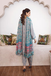 Charizma Poshima Embroidered Leather Unstitched 3Pc Suit PS3-04