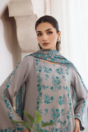 Charizma Poshima Embroidered Leather Unstitched 3Pc Suit PS3-04