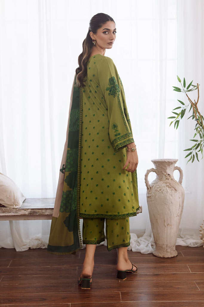 Charizma Poshima Embroidered Leather Unstitched 3Pc Suit PS3-05
