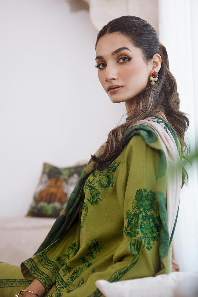 Charizma Poshima Embroidered Leather Unstitched 3Pc Suit PS3-05