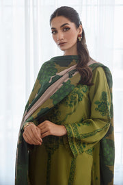 Charizma Poshima Embroidered Leather Unstitched 3Pc Suit PS3-05