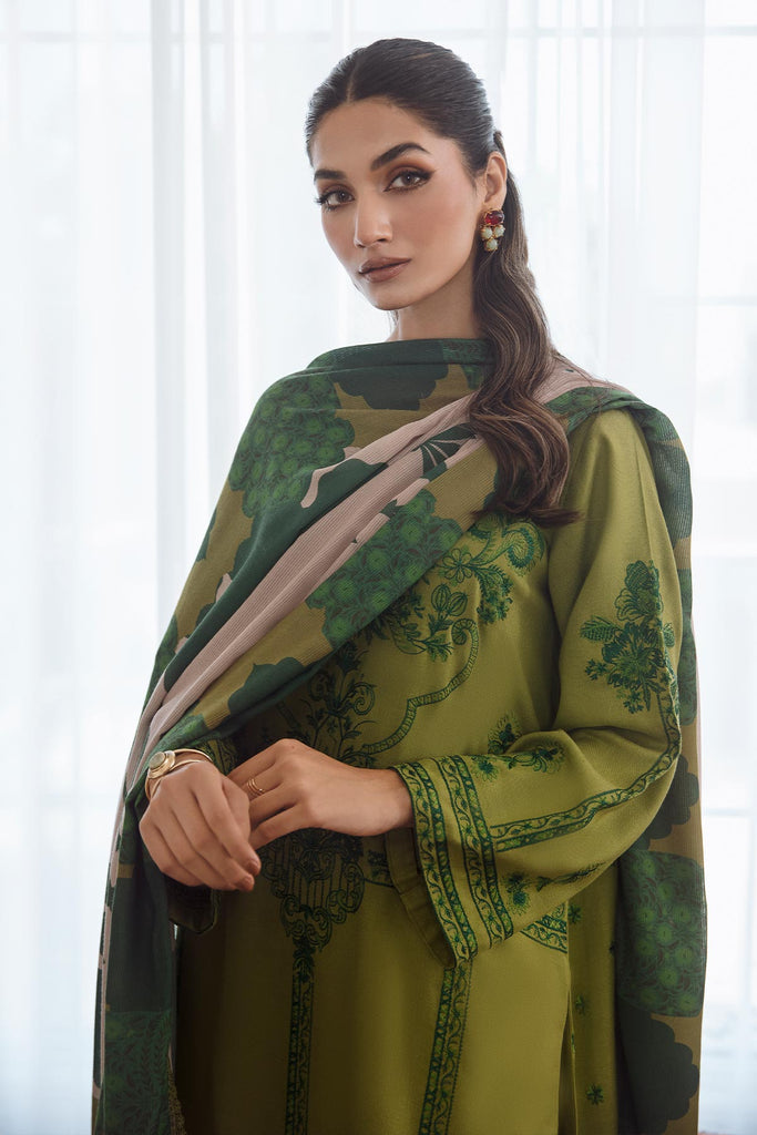 Charizma Poshima Embroidered Leather Unstitched 3Pc Suit PS3-05