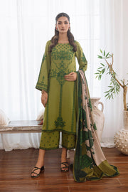 Charizma Poshima Embroidered Leather Unstitched 3Pc Suit PS3-05