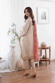 Charizma Poshima Embroidered Leather Unstitched 3Pc Suit PS3-06