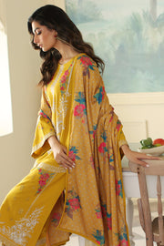 Charizma Poshima Embroidered Leather Unstitched 3Pc Suit PS3-07