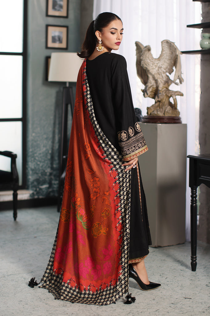 Charizma Poshima Embroidered Leather Unstitched 3Pc Suit PS3-15