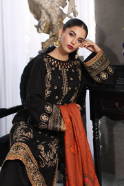 Charizma Poshima Embroidered Leather Unstitched 3Pc Suit PS3-15