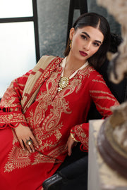 Charizma Poshima Embroidered Leather Unstitched 3Pc Suit PS3-18