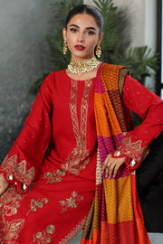Charizma Poshima Embroidered Leather Unstitched 3Pc Suit PS3-21